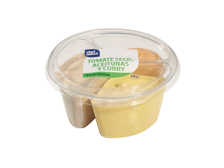 Trío de hummus