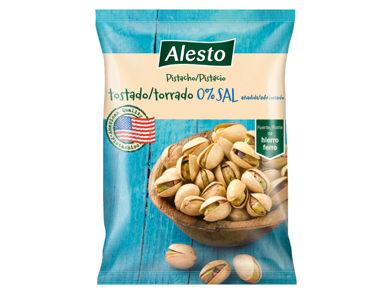 Pistachos tostados y salados