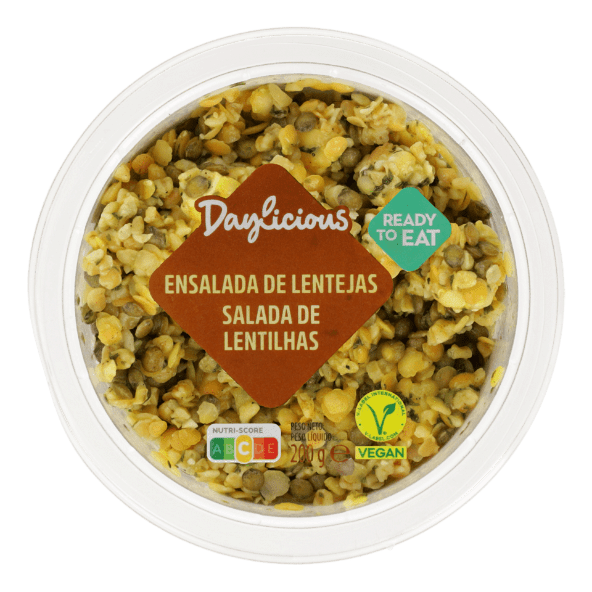 DAYLICIOUS® - Ensalada de lentejas con bulgur y queso