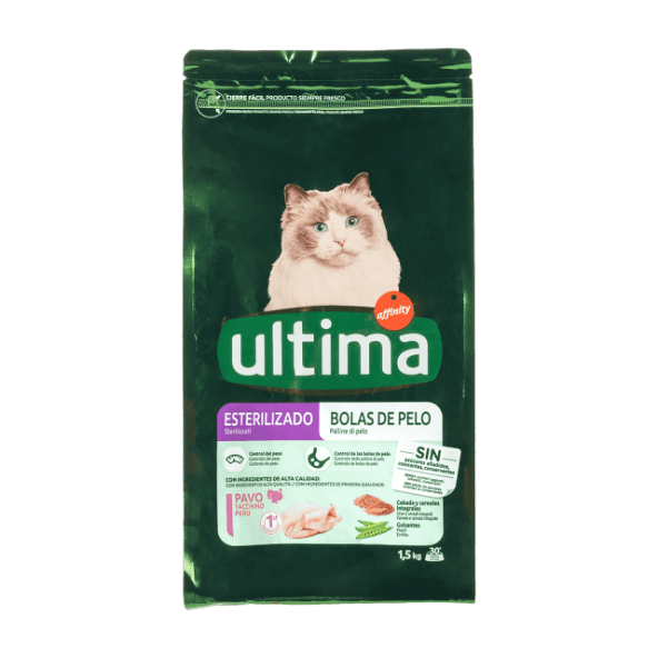 ULTIMA® - Pienso para gatos esterilizado Bolas de pelo