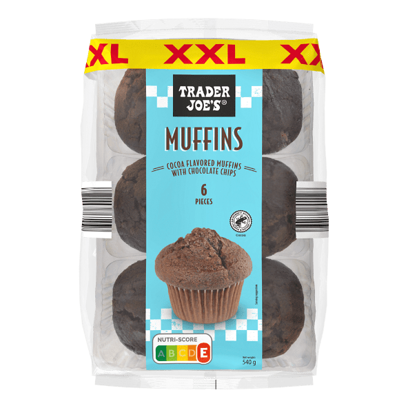 TRADER JOE'S® - Muffins XXL chips de chocolate sabor chocolate