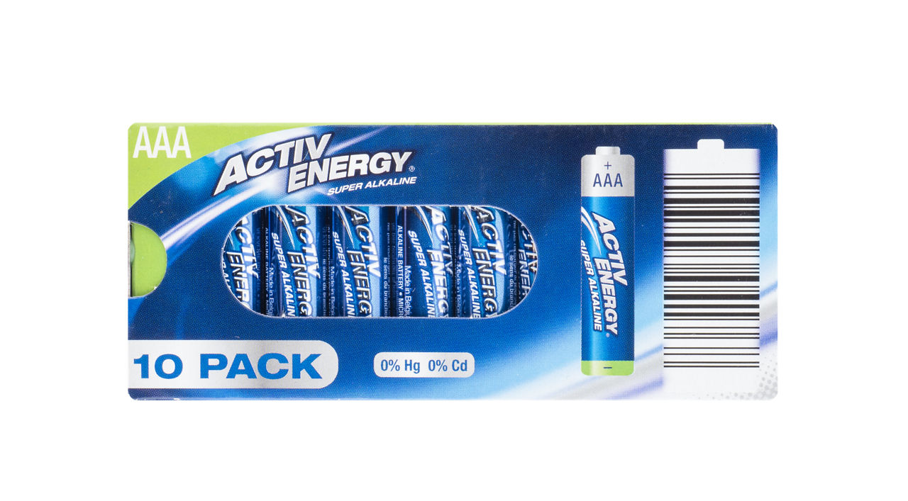 ACTIV ENERGY® - Pilas alcalinas AAA