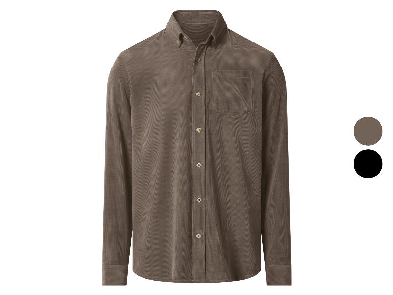 Camisa informal de pana para hombre