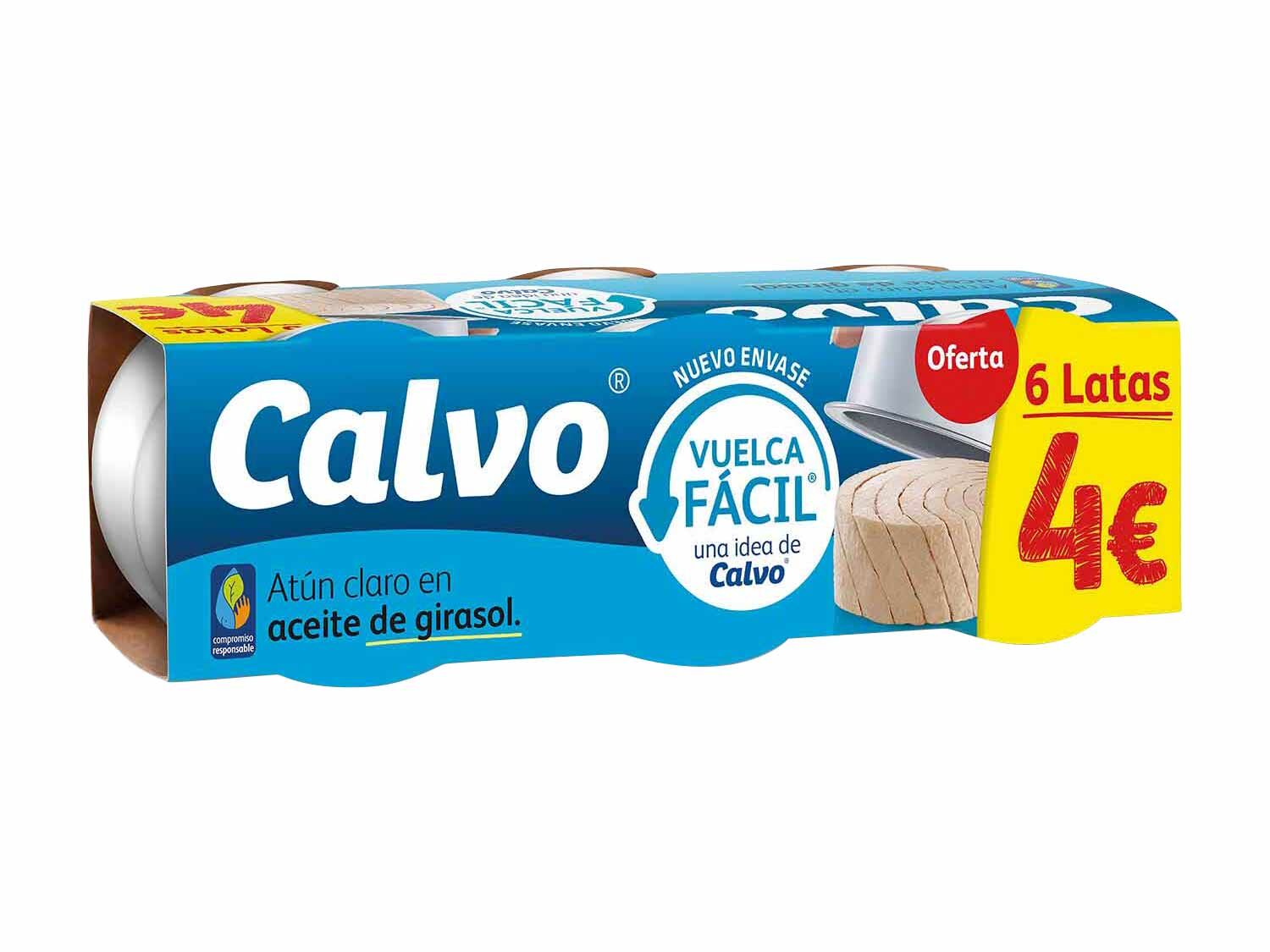Calvo® Atún claro en aceite de girasol