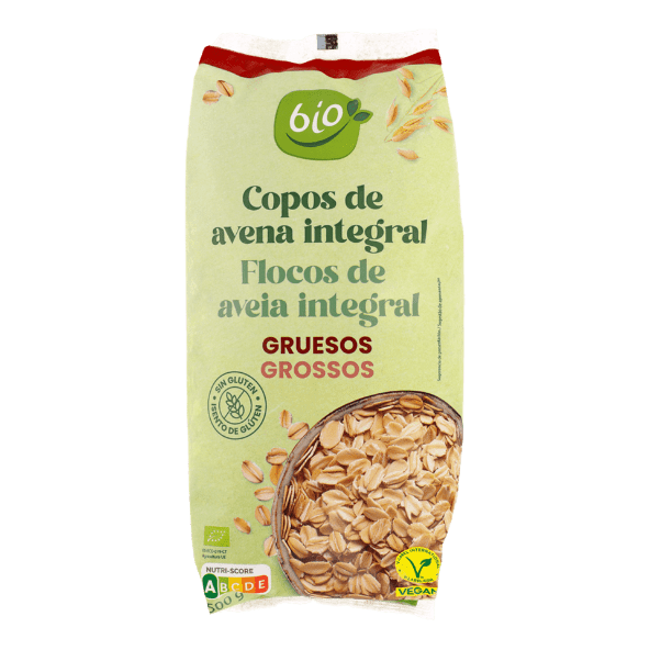 BIO® - Copos laminados de avena integral gruesos ecológicos