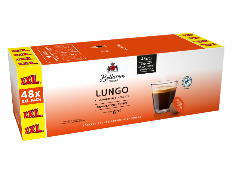 Cápsulas de café lungo