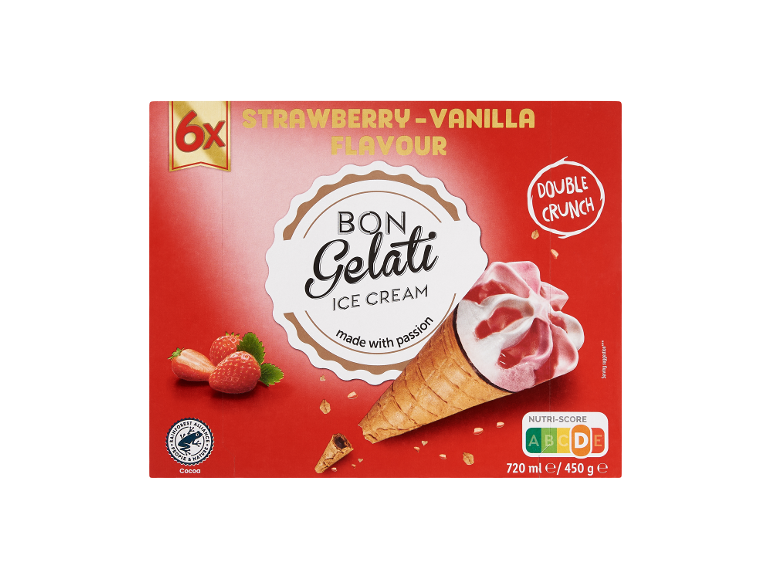 Bon Gelati Gelatelli Cono de vainilla
