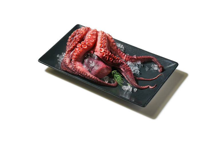 Pulpo entero cocido