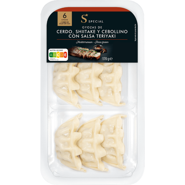 SPECIAL® - Gyozas de cerdo, shiitake y cebollino con salsa teriyaki