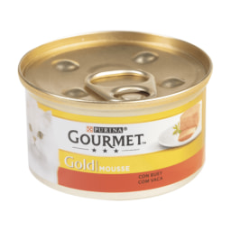 GOURMET GOLD® Alimento húmedo para gatos de mousse con buey
