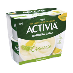 DANONE - ACTIVIA® - Yogur cremoso sabor lima & limón