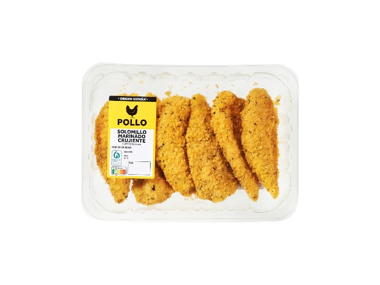 Solomillo crujiente de pollo