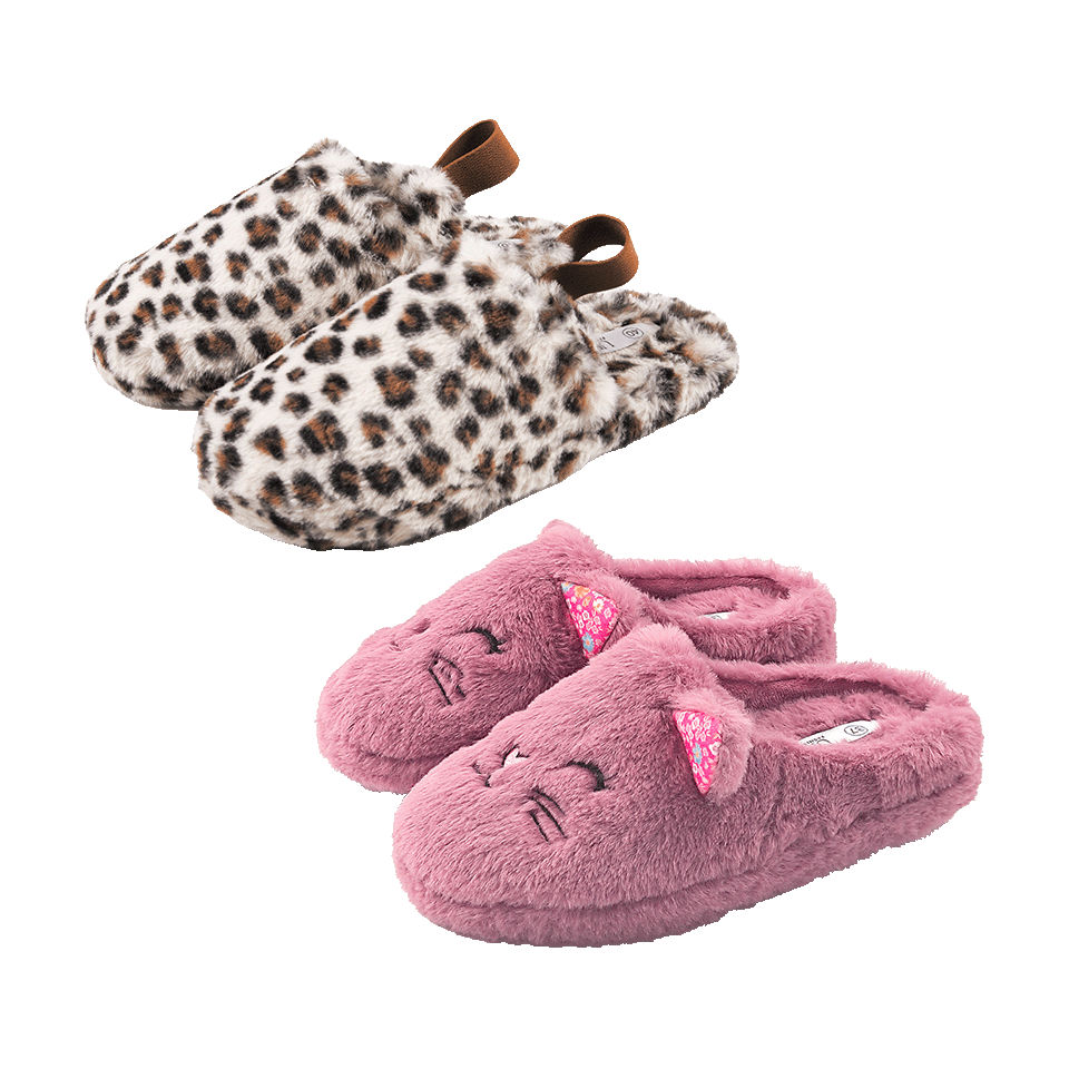 UP2FASHION® - Zapatillas de pelo