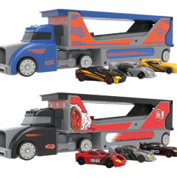 Camión porta coches de juguete