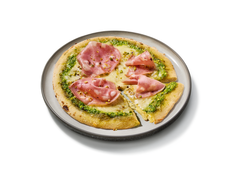 DELUXE - Pizza de mortadela y pesto de pistacho