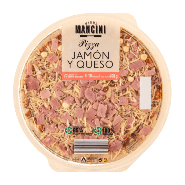 MAMMA MANCINI® - Pizza de jamón y queso