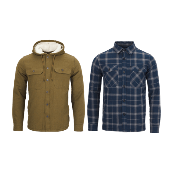 TOP CRAFT® - Chaqueta / Camisa de franela con forro