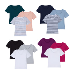 UP2FASHION® Camisetas básicas para mujer