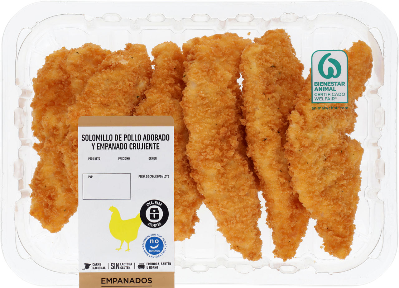 Solomillo de pollo crujiente