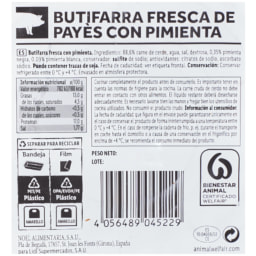 Butifarra de cerdo con pimienta
