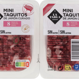 LA TABLA® - Minitaquitos de jamón curado