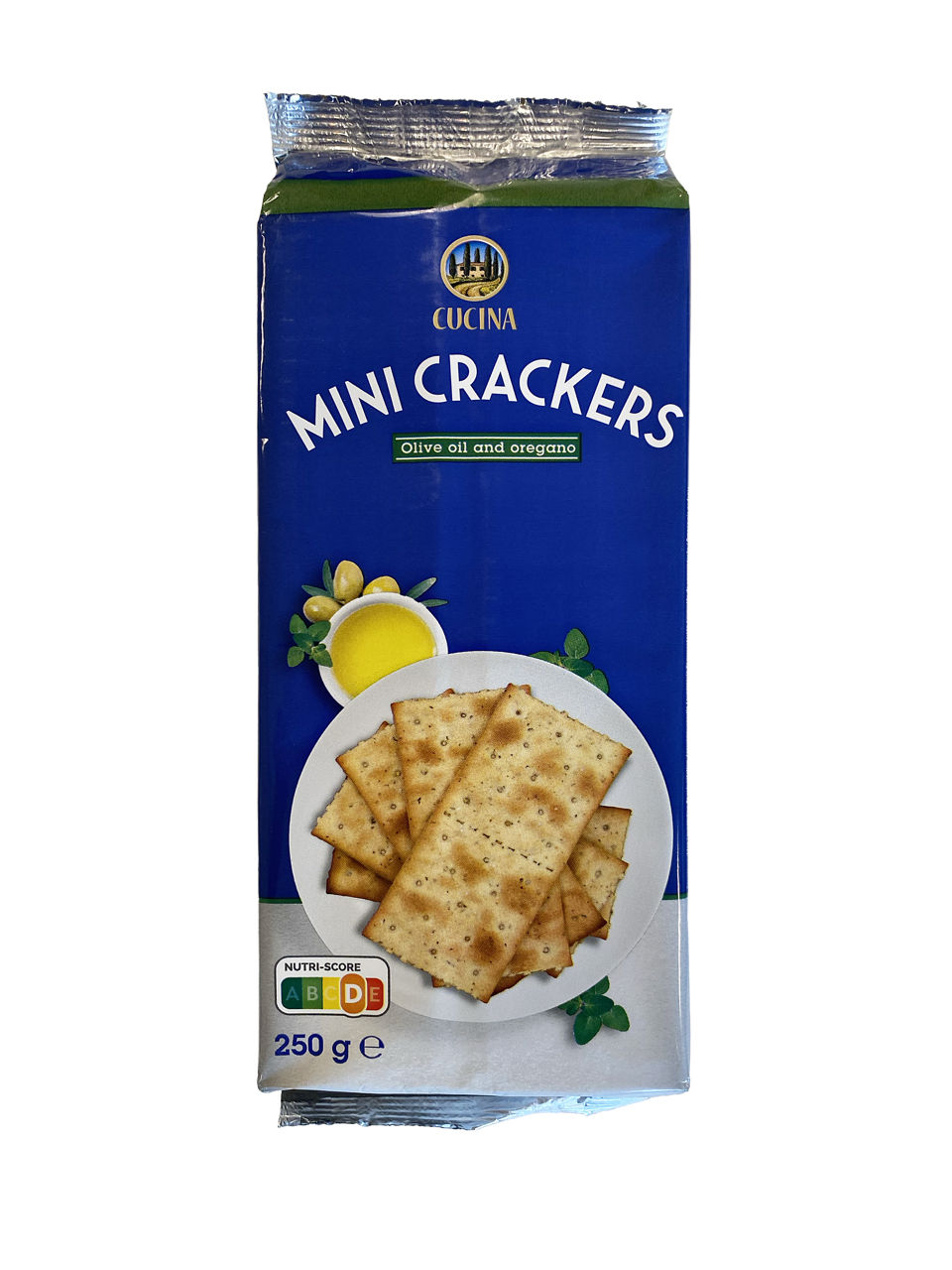 CUCINA® - Mini crackers con aceite de oliva y orégano