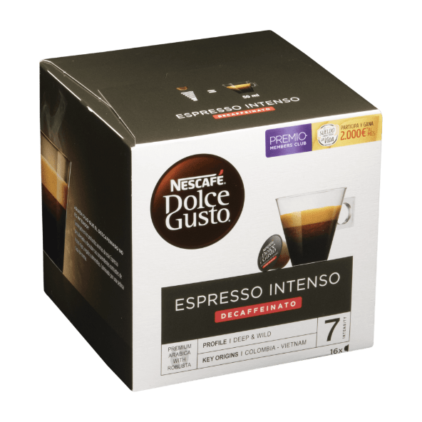 DOLCE GUSTO® - Espresso intenso descafeinado en cápsulas