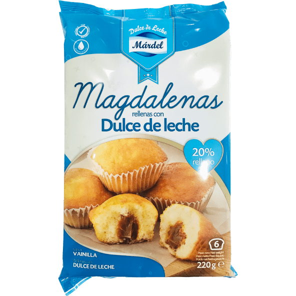 MÁRDEL® - Magdalenas rellenas con dulce de leche
