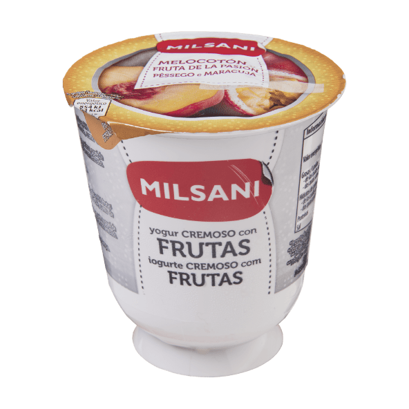 MILSANI® - Yogur cremoso con maracuyá y melocotón