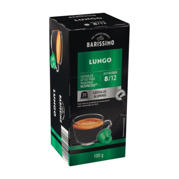 BARISSIMO® - Cápsulas café molido lungo