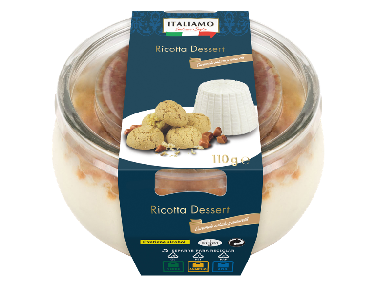 Postre de ricotta