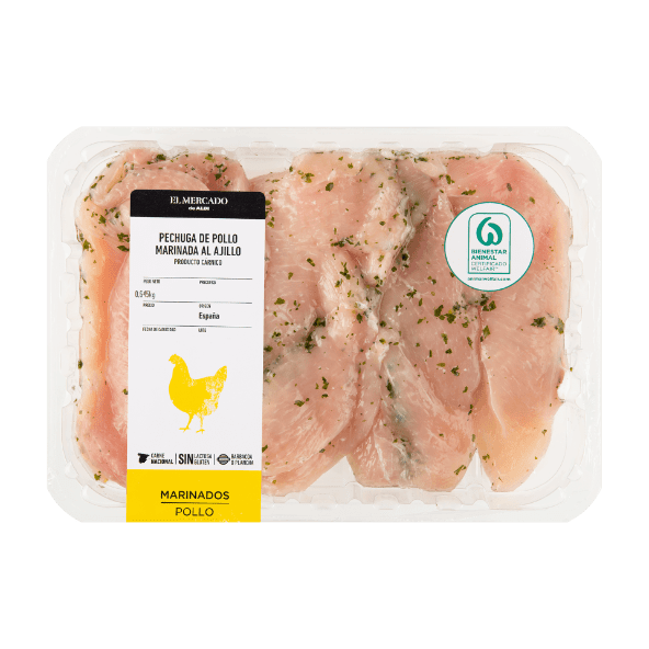 EL MERCADO® - Pechuga de pollo al ajillo