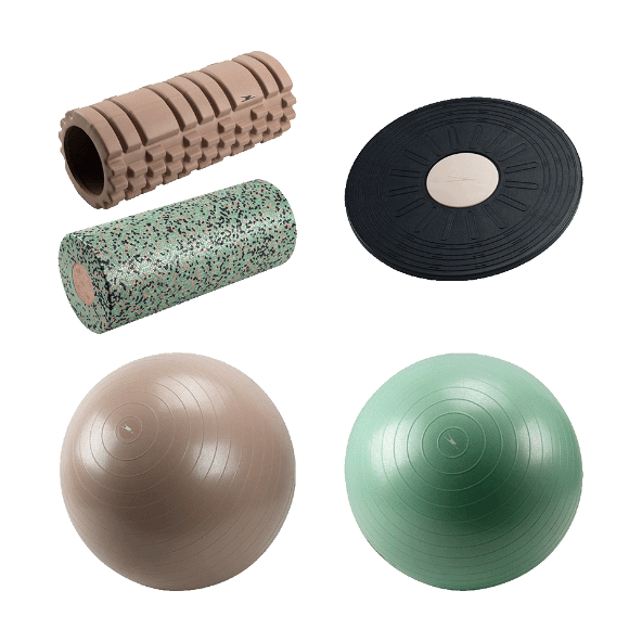 CRANE® - Rodillo / Pelota suiza / Tabla de equilibrio