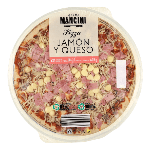 MAMMA MANCINI® - Pizza de jamón y queso