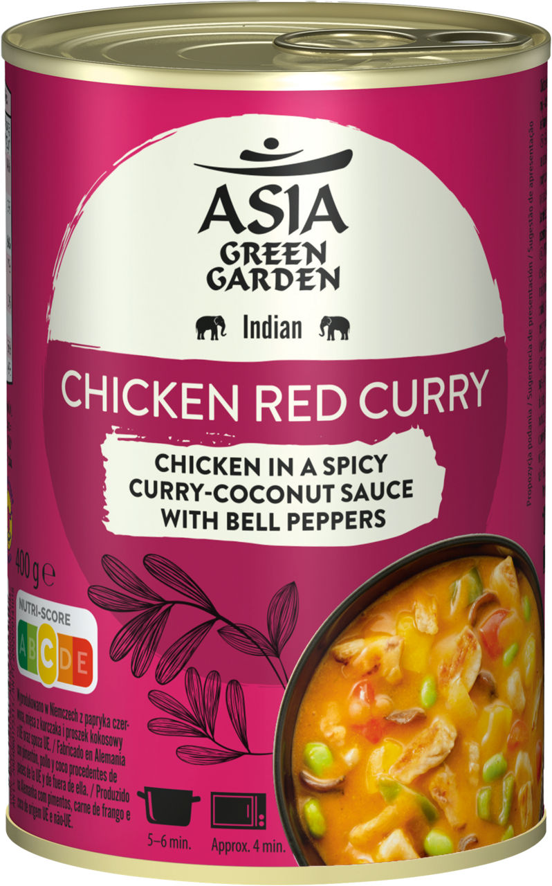 ASIA GREEN GARDEN® - Pollo con salsa de curry rojo