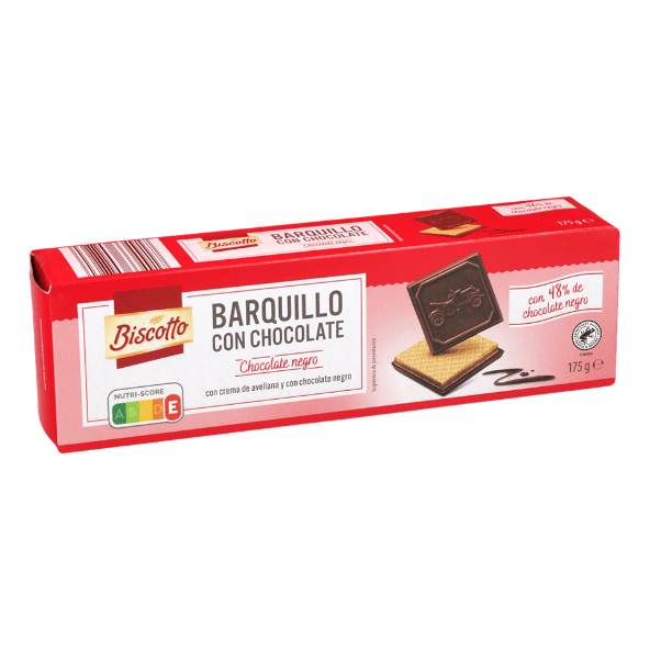 BISCOTTO® - Barquillos de chocolate negro