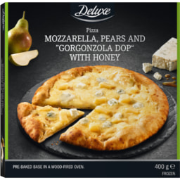 DELUXE - Pizza de pera y gorgonzola