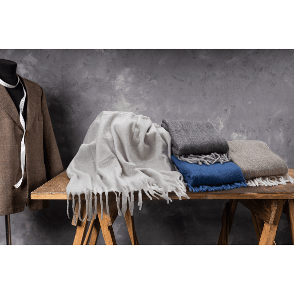 HOME CREATION® - Manta aspecto lana