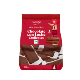 FAVORINA - Turrones de chocolate crujiente en porciones