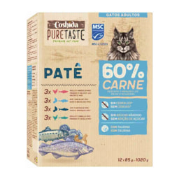 Alimento para gatos Pure taste surt. (carne/ pescado)