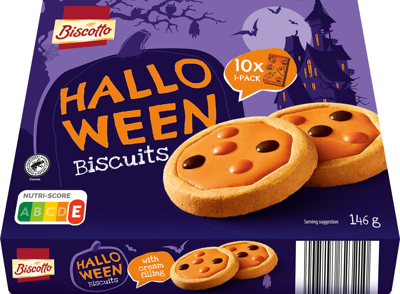 BISCOTTO® - Galletas de Halloween sabor naranja