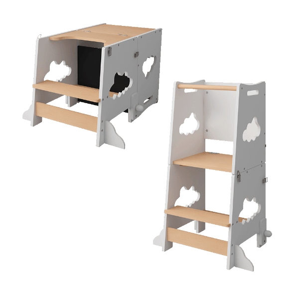 HOME CREATION® - Torre multifunción con pizarra