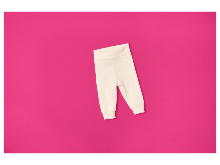 Pantalón de chándal para bebé de lana/seda prémium.