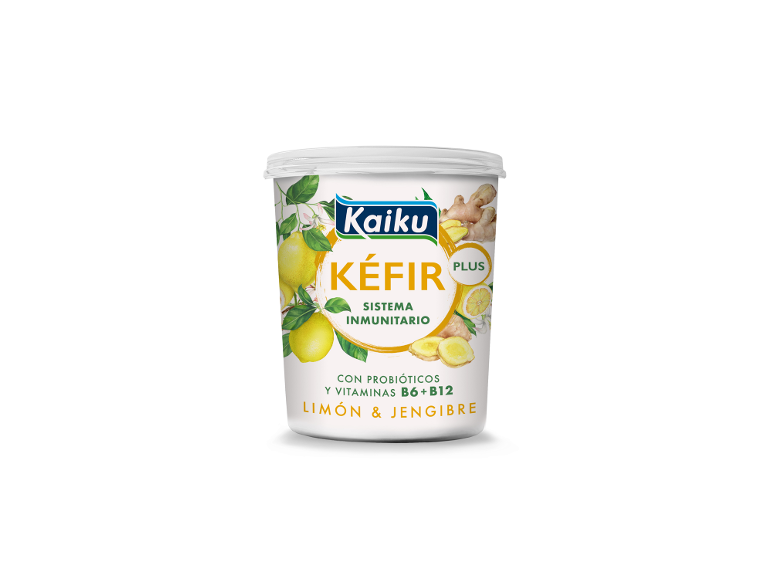 Kéfir con limón y jengibre