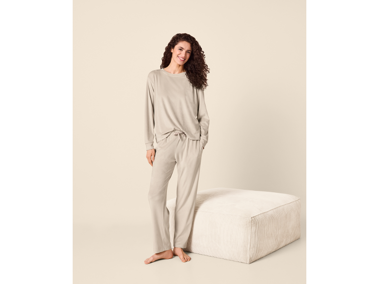 ESMARA® - Pijama de terciopelo para mujer