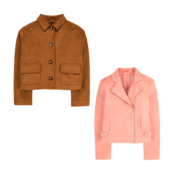 UP2FASHION® - Chaqueta efecto ante