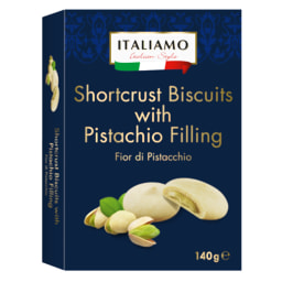 Galletas rellenas de pistacho