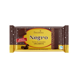 Turrón de chocolate crujiente