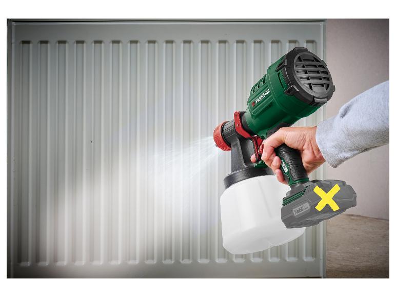 PARKSIDE® - Pistola de pintura recargable de 20 V »PFSA 20-Li B2«, sin batería ni cargador.