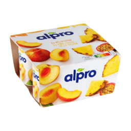 ALPRO® Postre de soja de melocotón y piña y fruta de la pasión